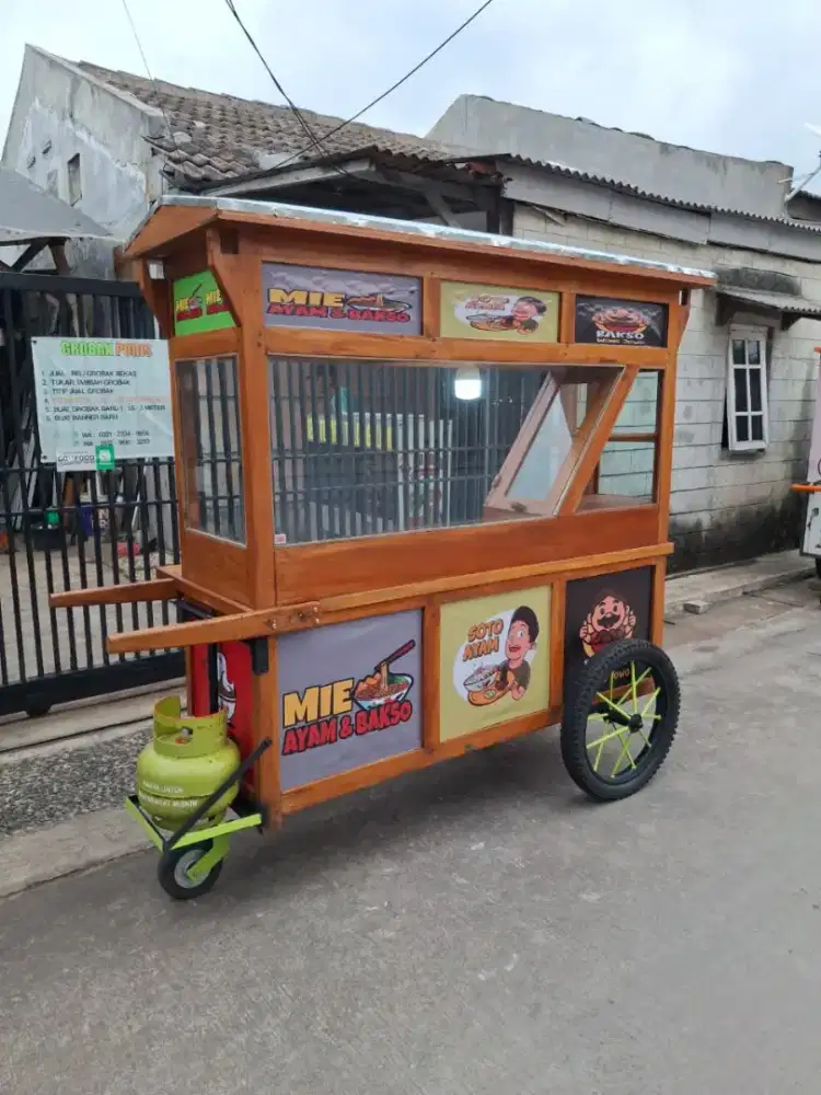gerobak bakso / mie ayam / soto / bubur ayam / bakwan malang / DLL