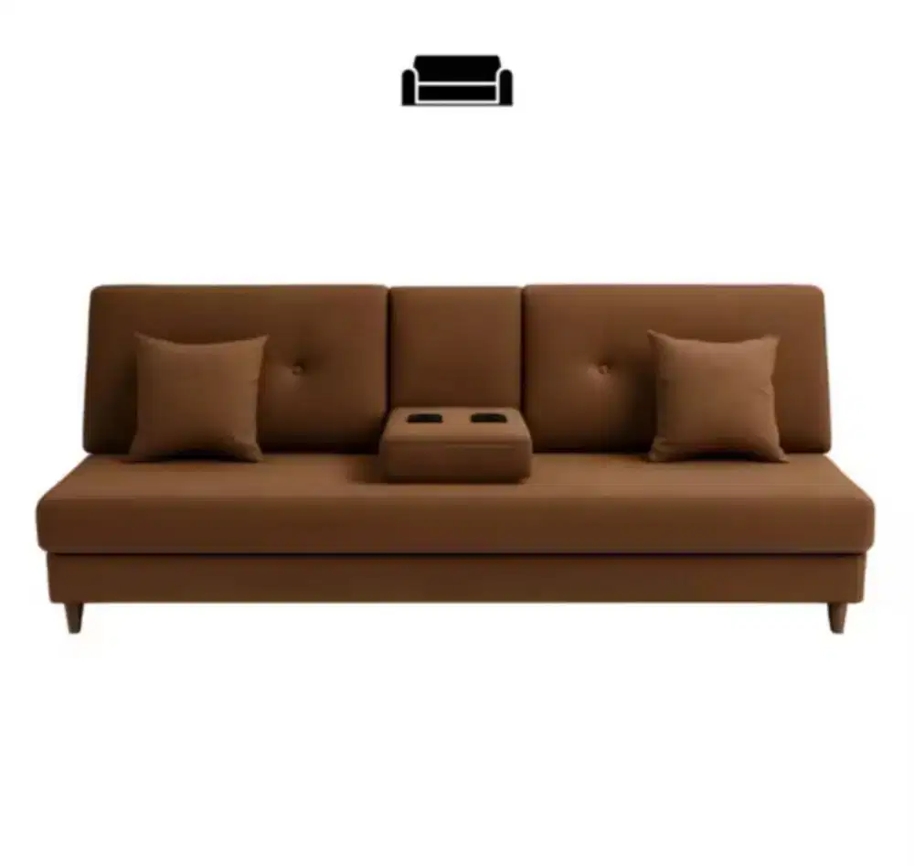 Sofa bed dngan tempat gelas