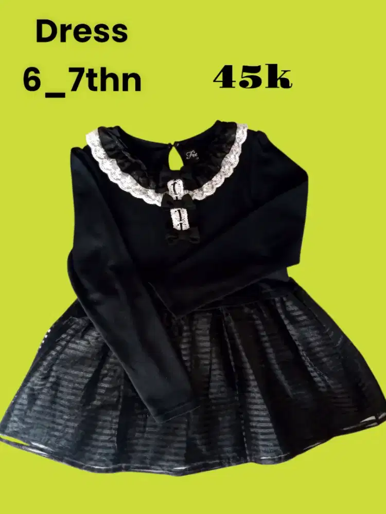 Dress anak size 5-8 tahun