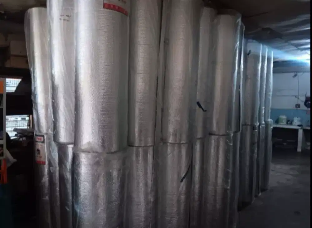 Alumunium foil buble lebar 1.2m panjang 25m tebal 4mm