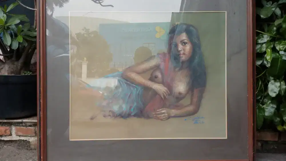 Lukisan cat diatas kertas