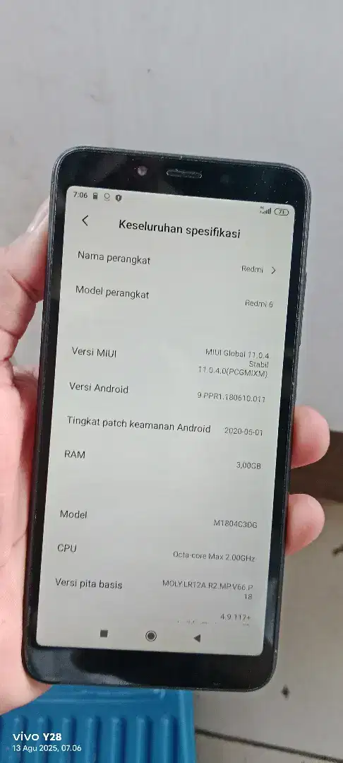 Redmi 6.  3/32. Pmkyan ja biasa