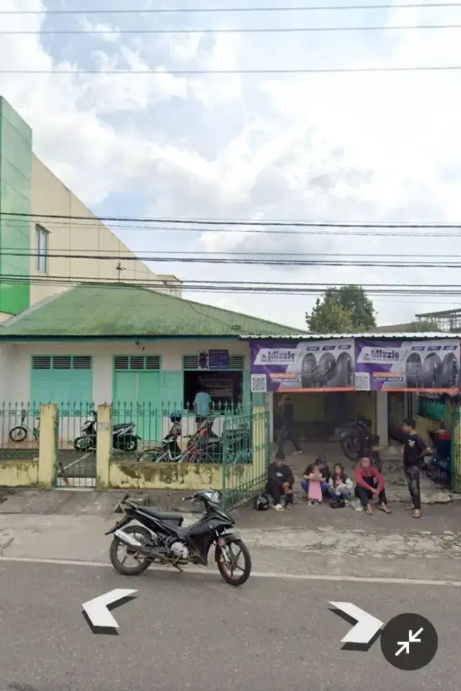 Jual/kontrak Rumah/toko SHM, tanah tembus jalan belakang