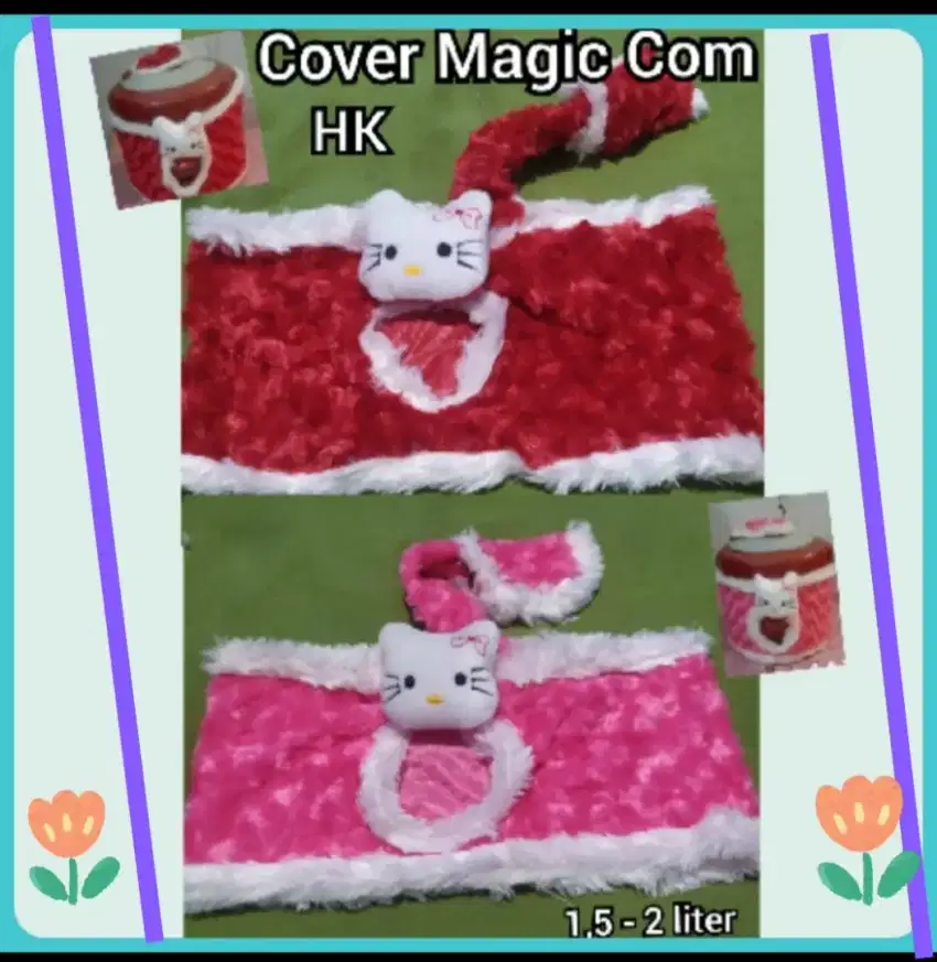 New  Cover Sarung Magic Com Karakter Hello Kitty