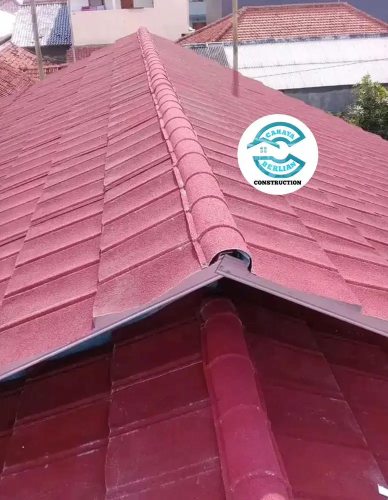 baja ringan atap genteng metal pasir terpasang murah