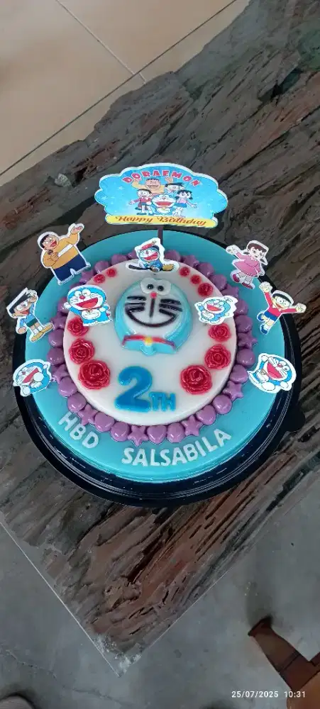 Pudding Ulang Tahun Aniversary Kue Karakter Buah