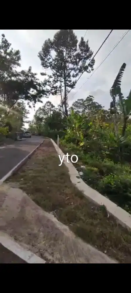 Jual tanah pinggir jln raya lokasi mojogedang lt 5500mtr harga 1,5Myd