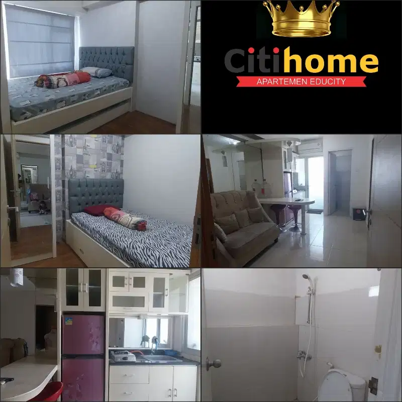 menyewakan apartemen educity 2br tahunan bycitihome