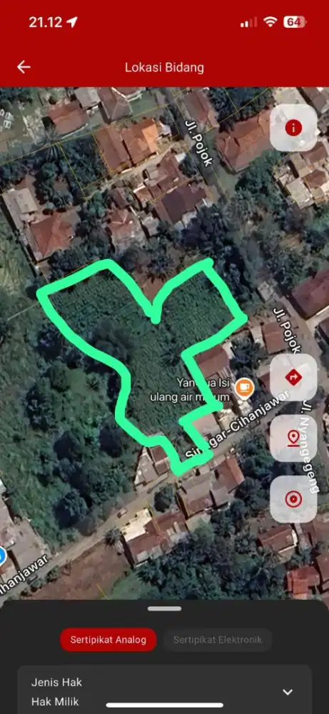 Tanah 3000 m dekat terminal Angkot