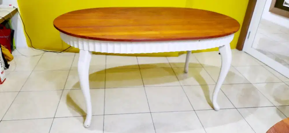 Meja Vintage - Meja Kerja - Solid Wood - Kondisi Premium 90%