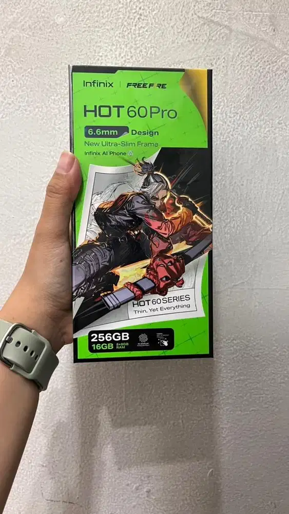 INFINIX HOT 60 Pro 8+8/256 Baterai Besar 5160mAh prosesor G200