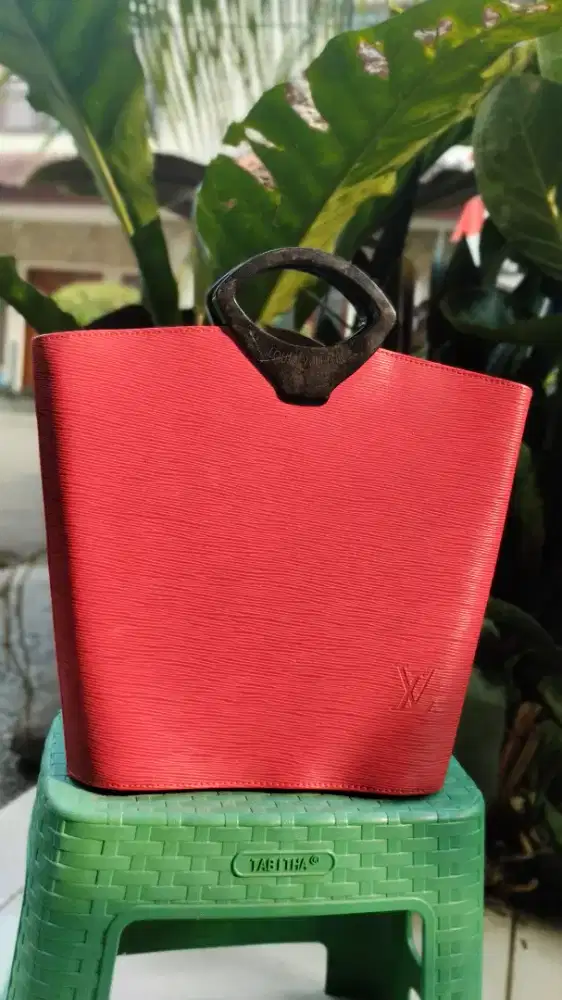 Tas Tote Epi-Style Merah — Designer-Inspired — Kondisi Like New