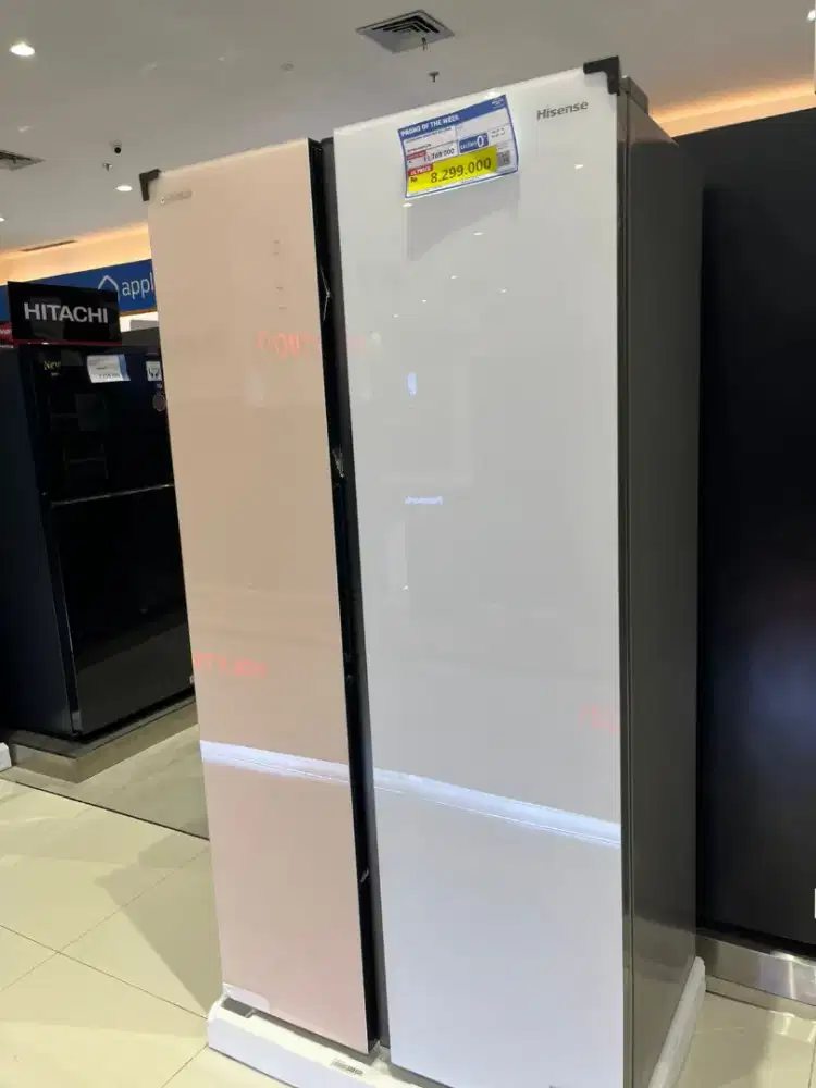 Kulkas Hisensen Side by Side, kredit Hanya dengan KTP