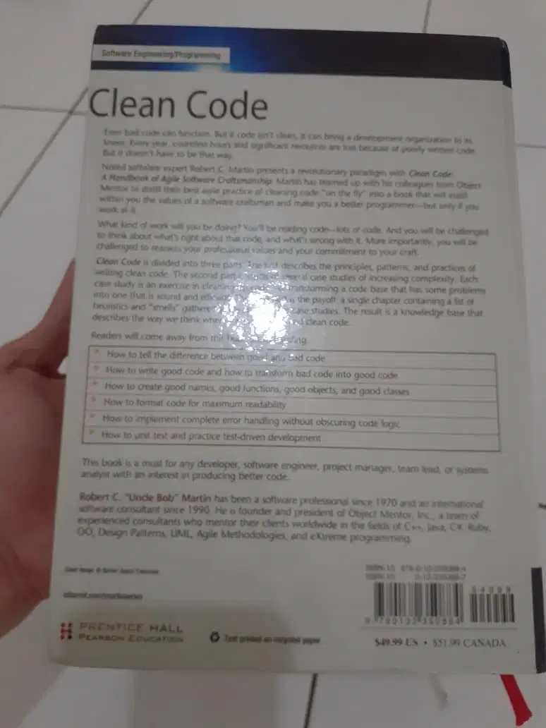 Clean Code by Robert C. Martin