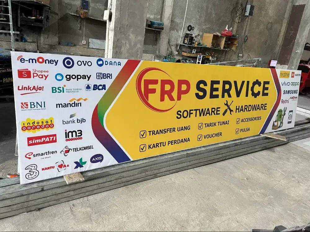 Billboard Plang Toko, Huruf Timbul dan Neon Box Akrilik