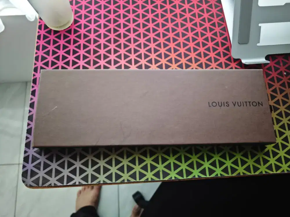 Dasi LV Louis vouiton original damier hitam limited edition ex hadiah