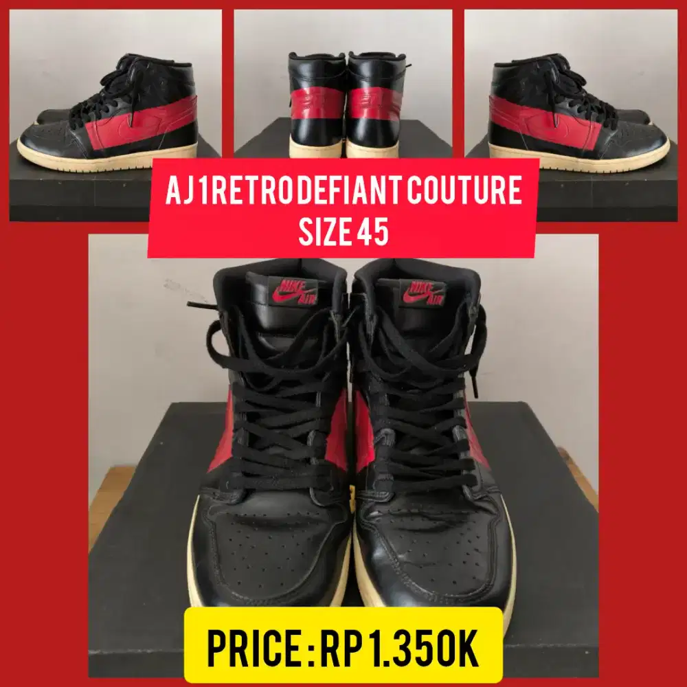 NIKE Air Jordan 1 Retro Defiant Couture Size 45!