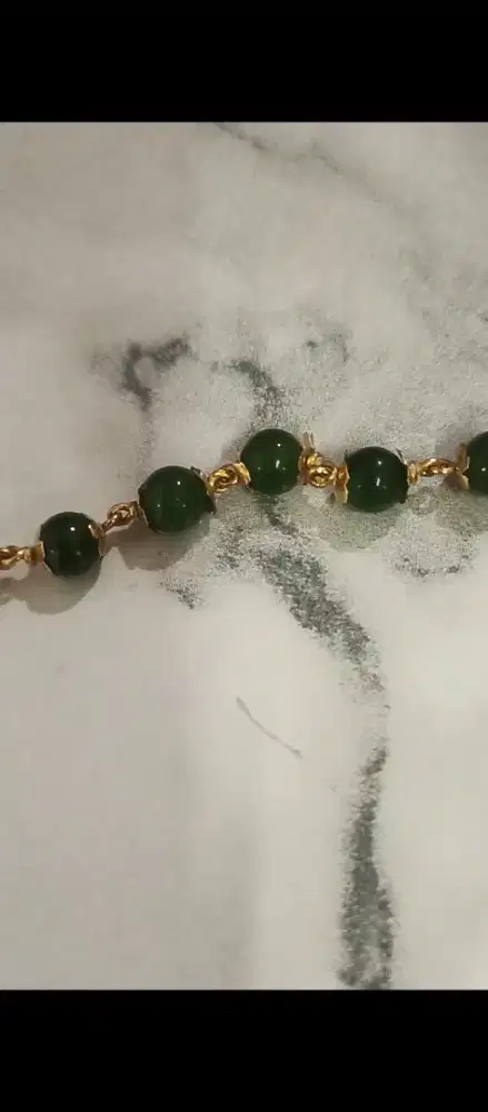Gelang Emas 21k methe giok