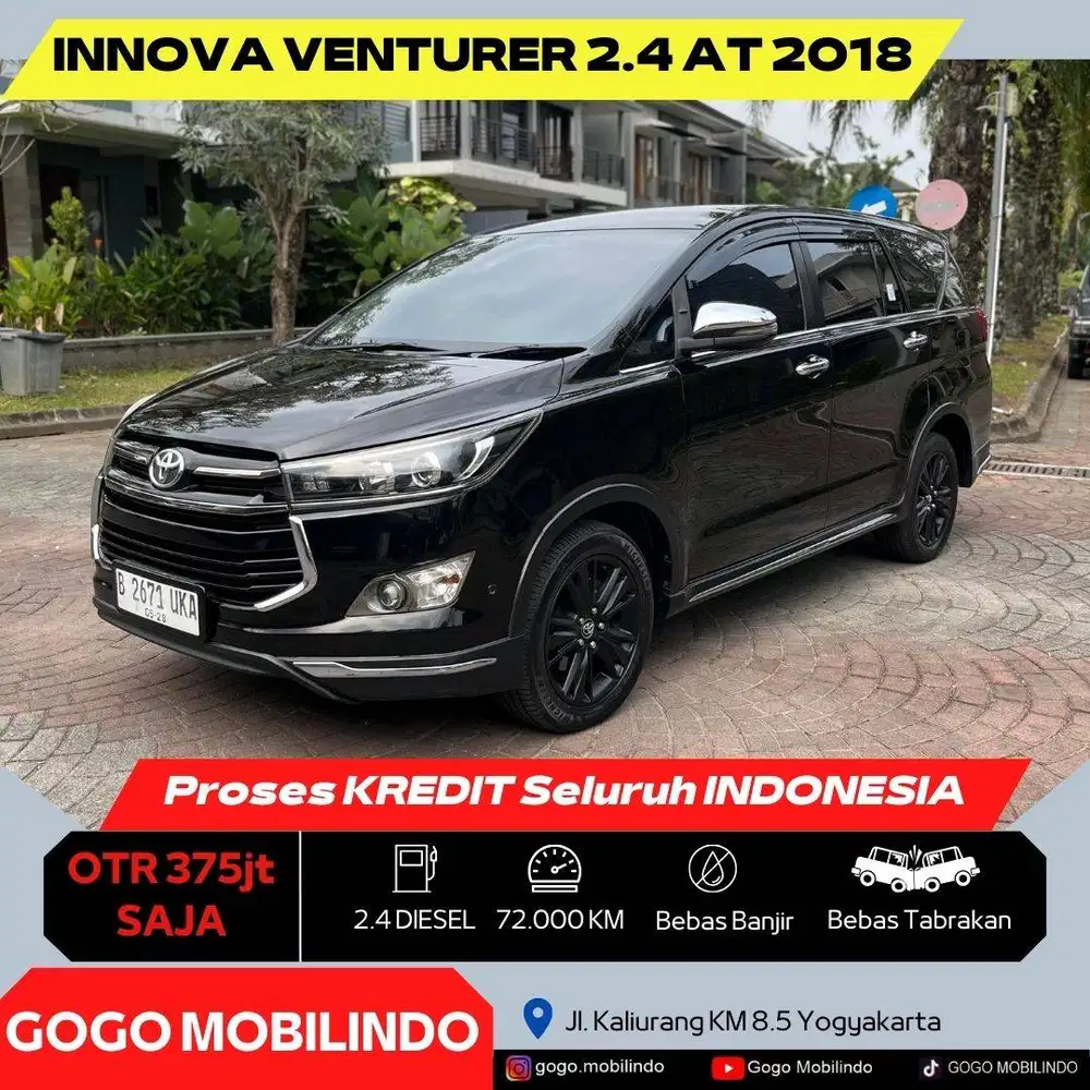 [Dp35jt] Innova Venturer Matic 2018 Diesel ISTIMEWA Bisa Kredit