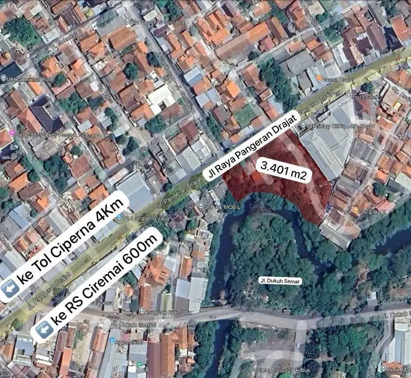 Tanah Pinggir Jalan Raya Pangeran Drajat Cirebon