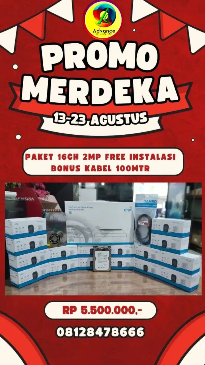 PAKET CCTV 16CH 2MP