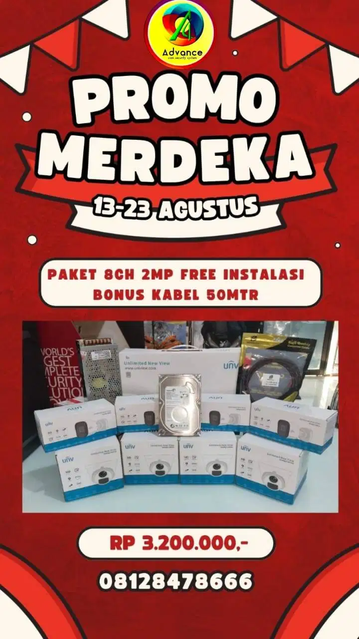 PAKET CCTV 8CH 2MP