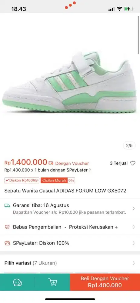 Sepatu Adidas Casual Cewek