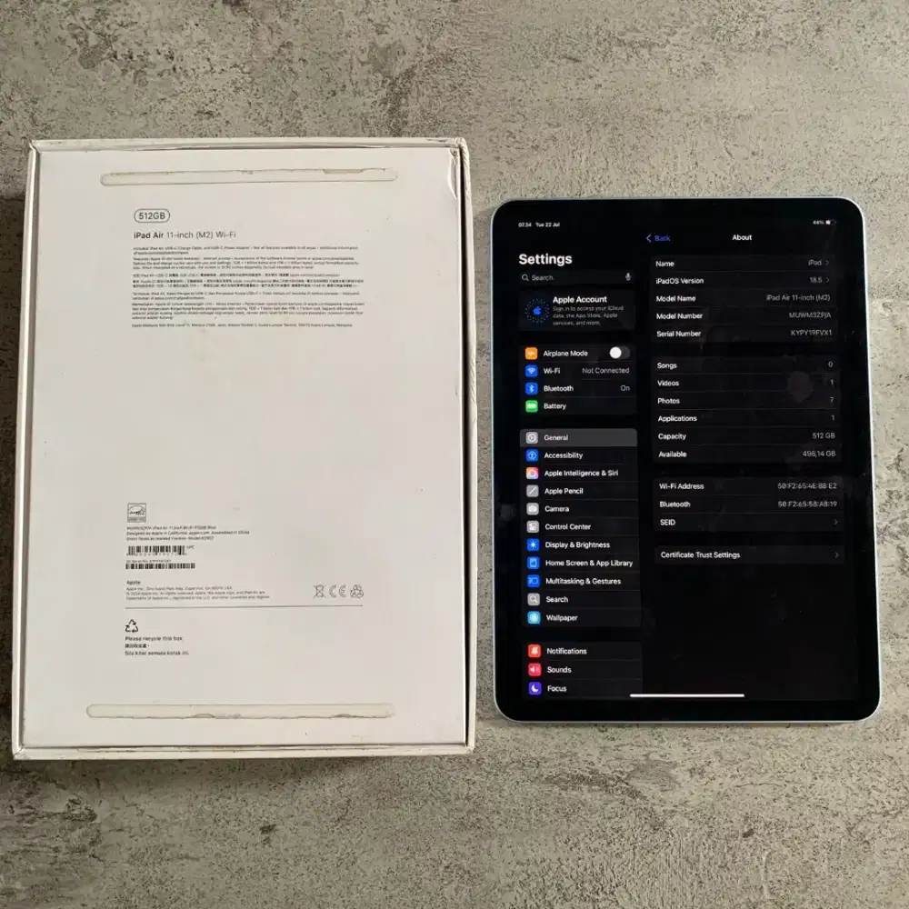 Ipad air gen 6 m2 2024 11 inch wifi only