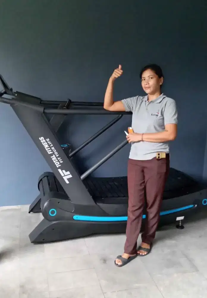 TREADMILL MANUAL CURVE COMERCIAL ALAT FITNESS GYM CENTER