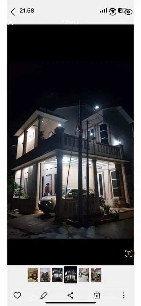 Di jual cepat rumah lantai 2