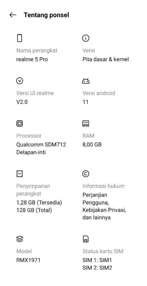 Realme 5pro spek dewa