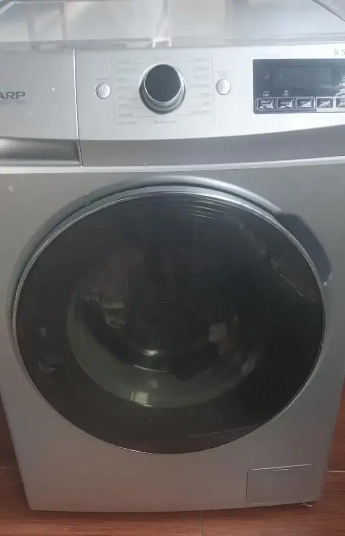 mesin ccuci front loading sharp inverter baguss