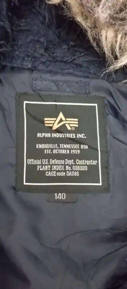 Jaket M65 PARKA ALPHA INDUSTRIES INC.