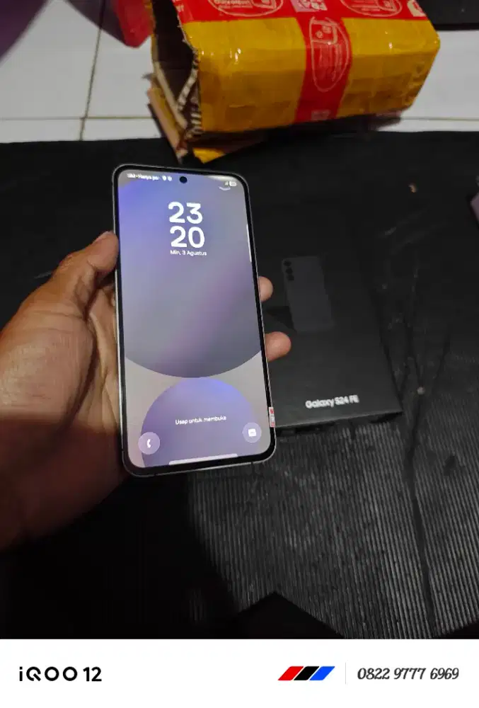 Samsung S24 FE 8/256gb Hitam bonus softcase ex pake 1 bulan