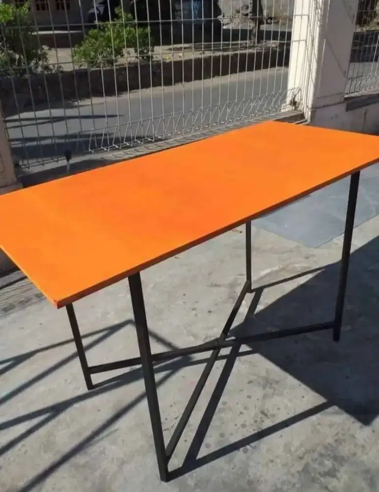 Meja lipat meja bongkar pasang meja kantin