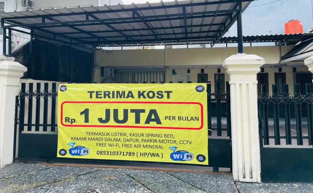 Disewakost pulogadung 1juta/bln tmsk listrik air kmrmandidalamfreewifi