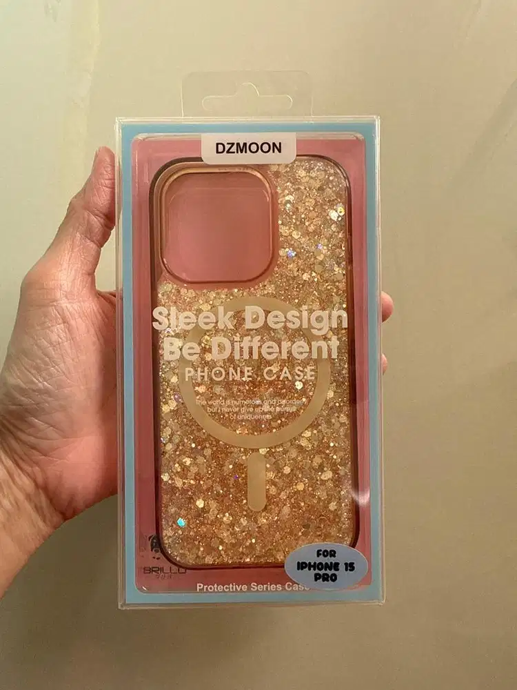 Case glitter magsafe ip 15 pro