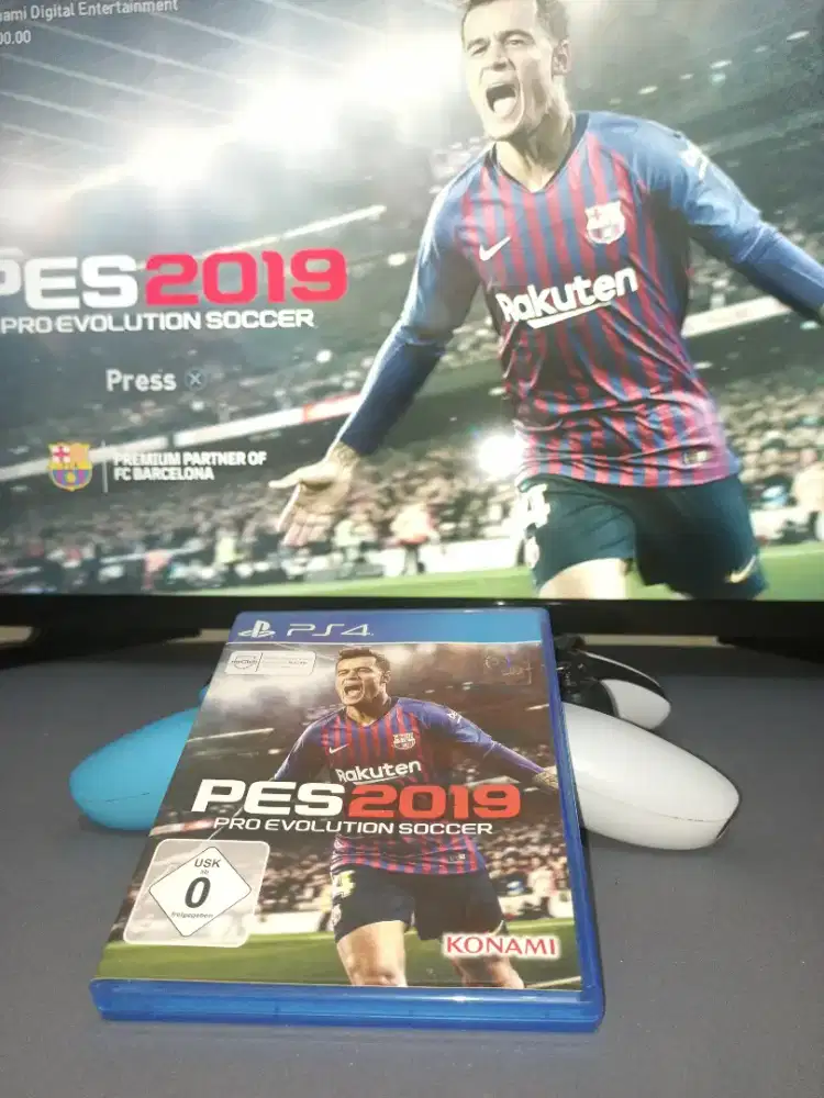 Jual Santai BD PES 2019 PS4, pemakaian pribadi, Mulus