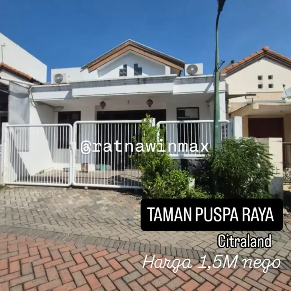 Dijual Taman Puspa Raya Citraland