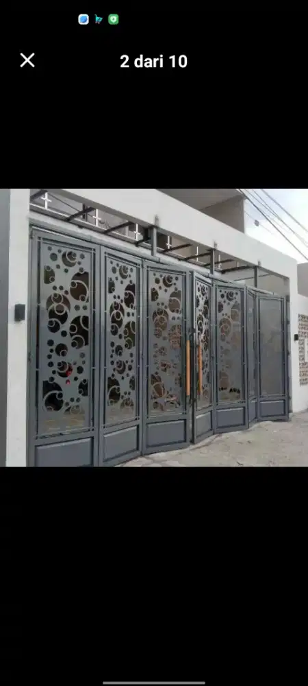 Pintu pager gerbang mewah cutting laser