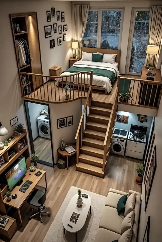 Mezzanine tipe bedroom