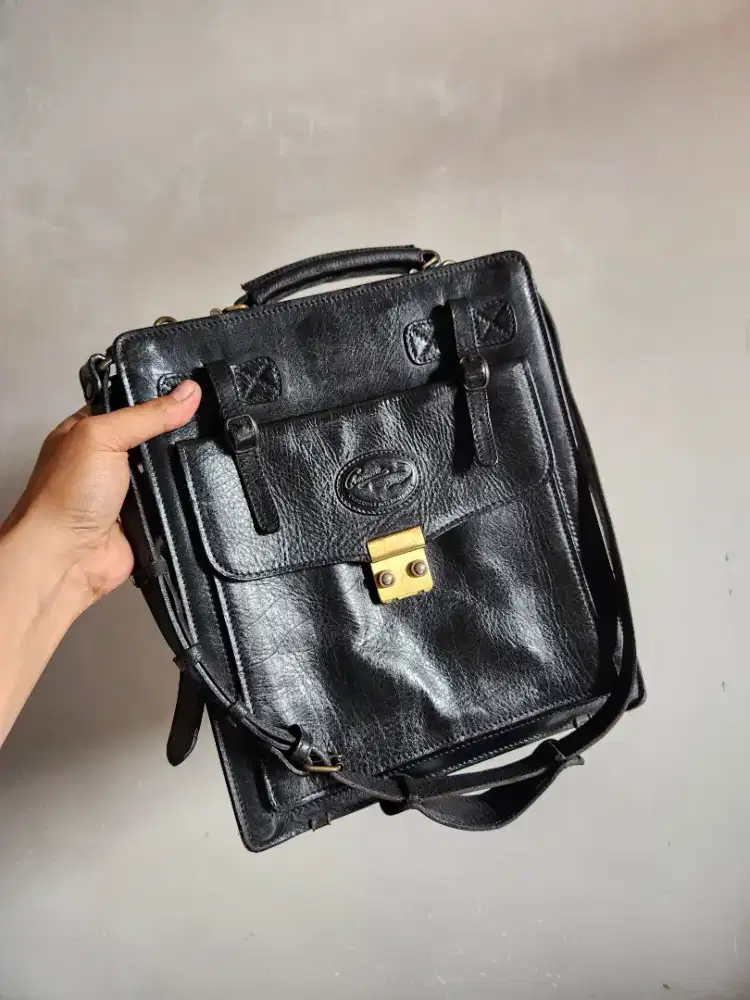 Tas Crocodile Messenger Bag Vintage Original