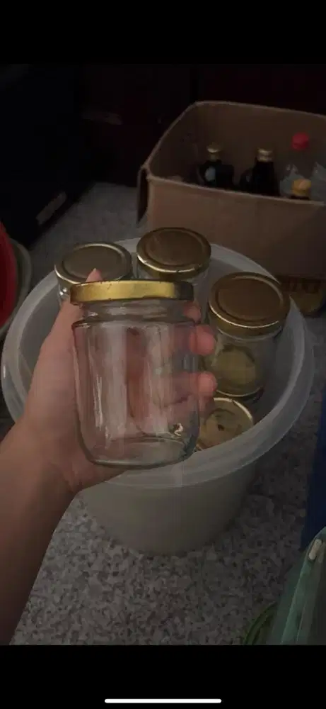 Botol kaca Jar bundar 250ml bekas