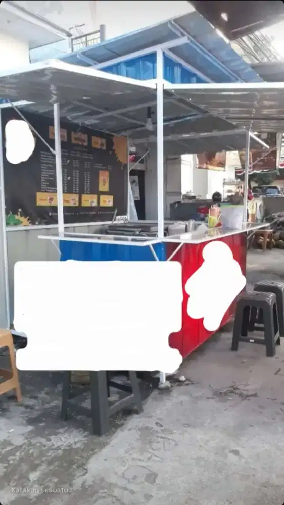 Container / Lapak / Gerobak / Box Dagang Jualan