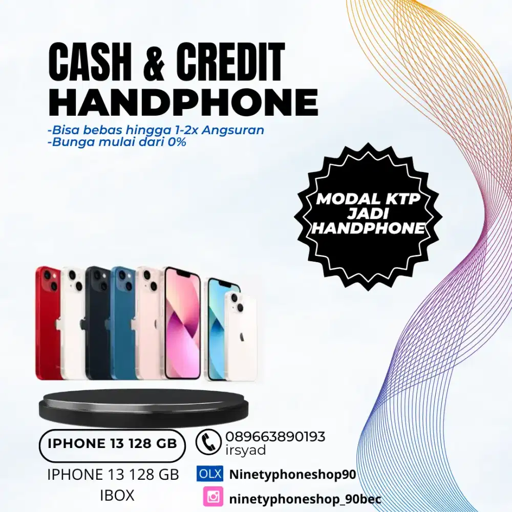 IPHONE 13 128 GB CASH & CICILAN TANPA DP