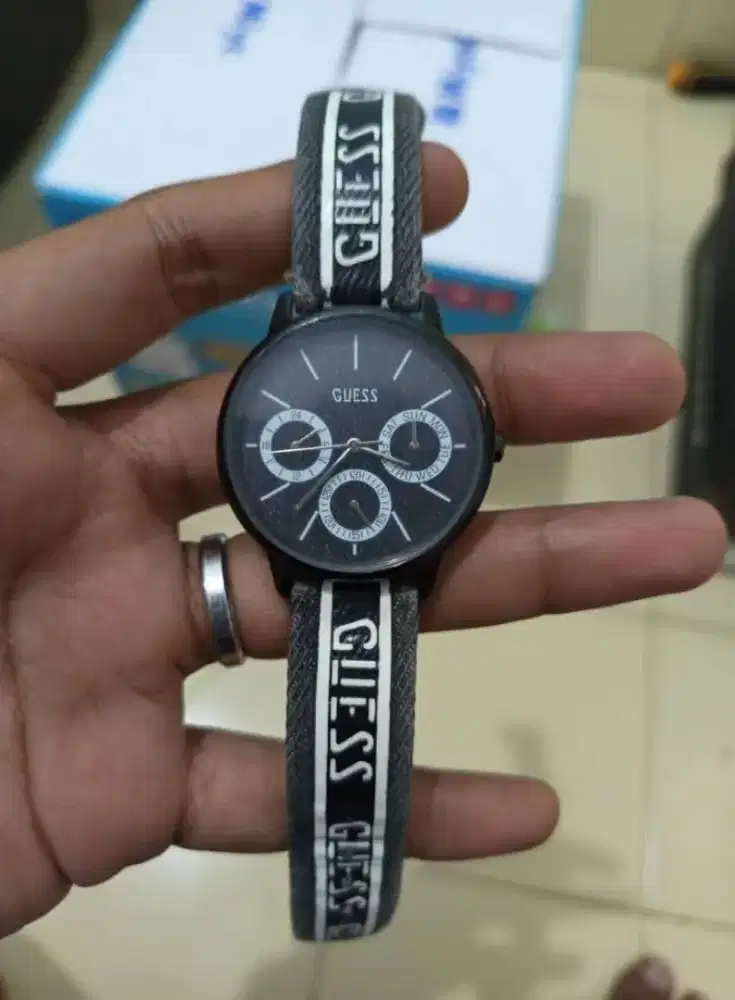 Jam tangan guess original batangan zebra colection