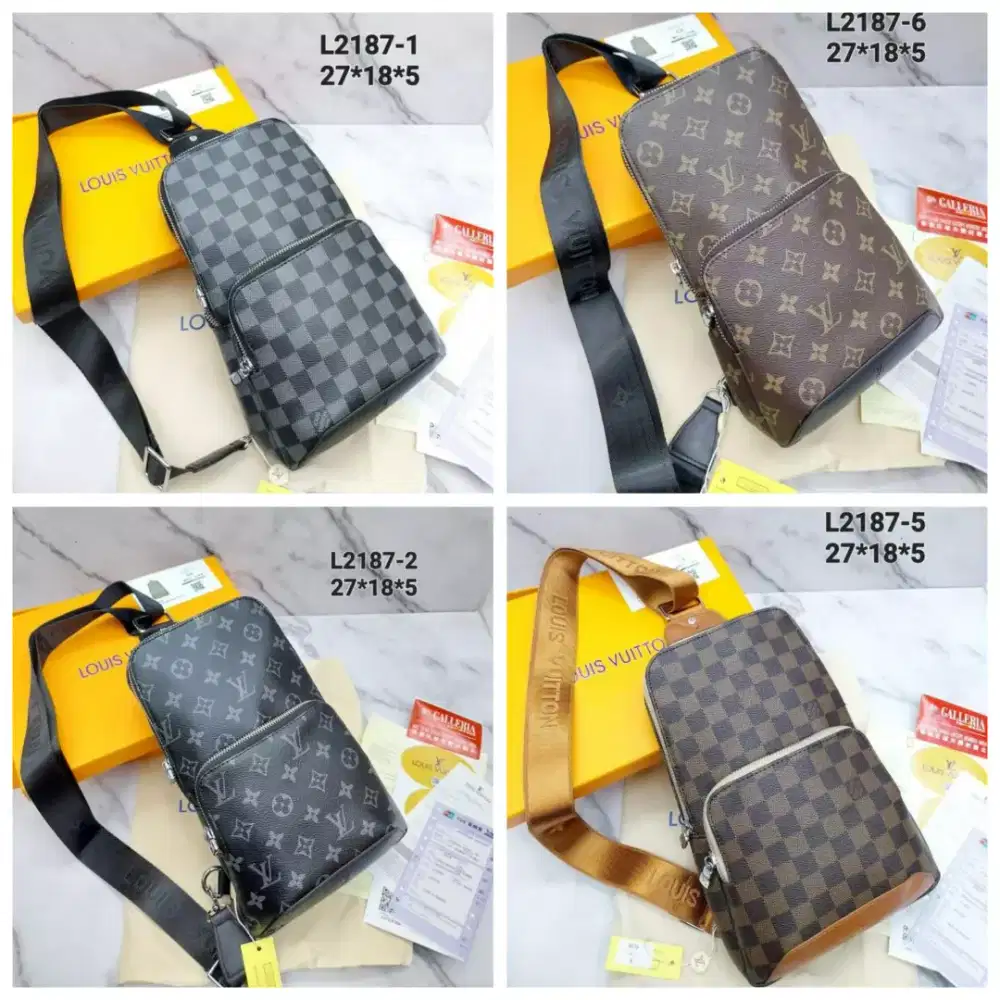 Tas slingbag bodybag pria damier fullset box
READY 4 Motif