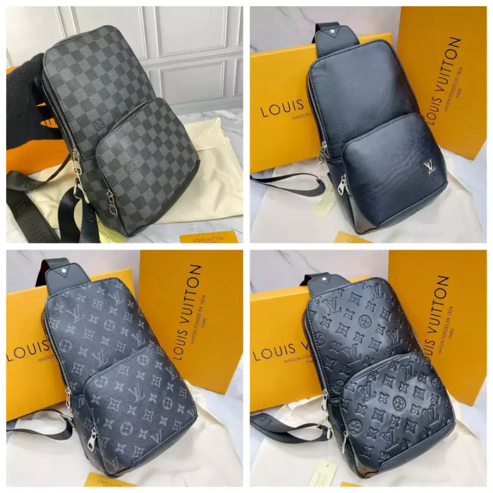Tas lv slingbag bodybag pria lv fullset box