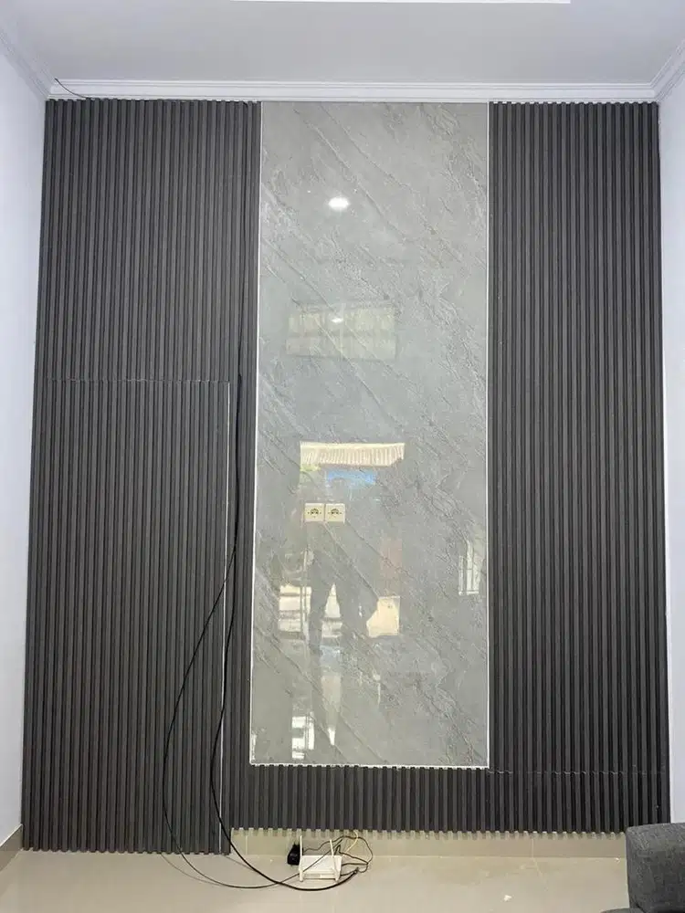 Wpc interior & marmer pvc terpasang