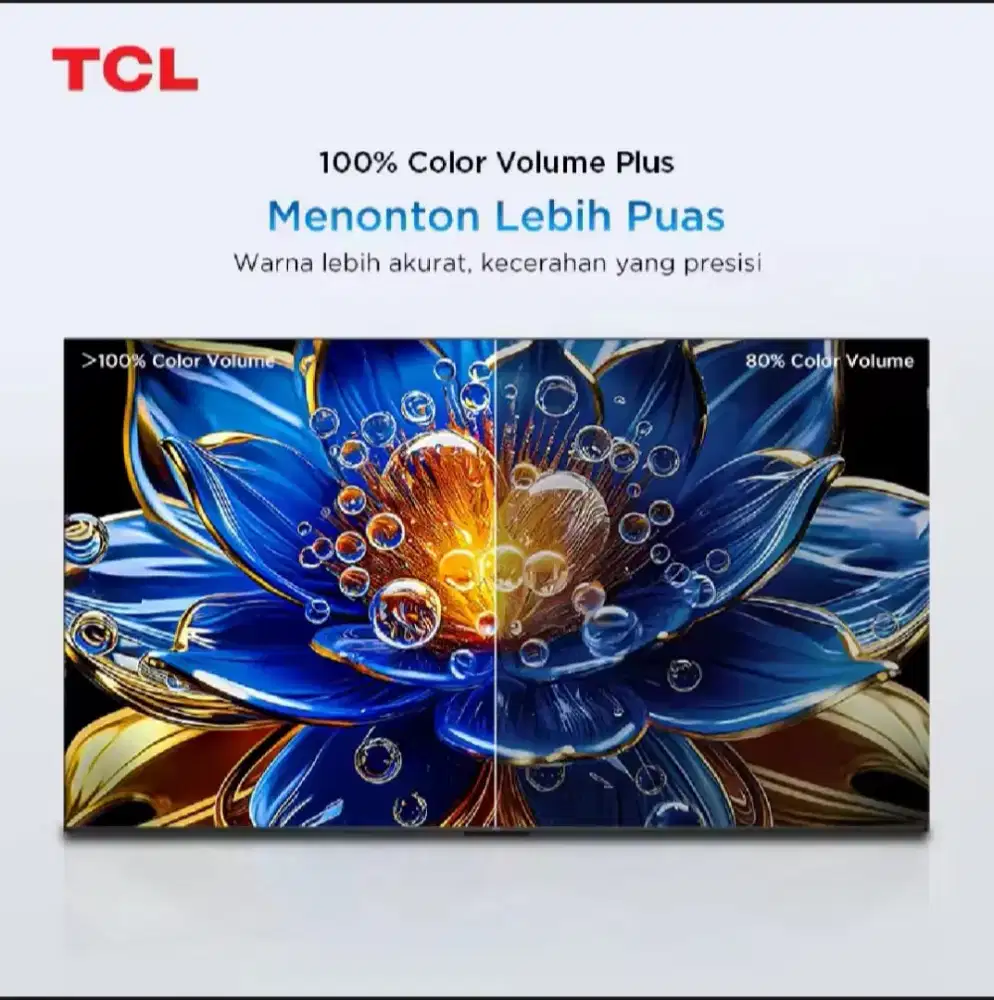 Qled TCL 32 inchi Smart GoogleTV digital Netflix YouTube garansi BARU
